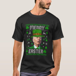 Merry Påsk St patricks day Joe Biden Hat Klöver T Shirt