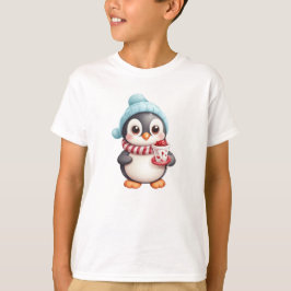 Merry Penguin Kids' jul T-Shirt - Vinter