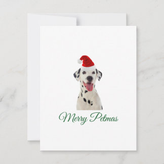 Merry Petmas Dalmatian hund julkort helgdag