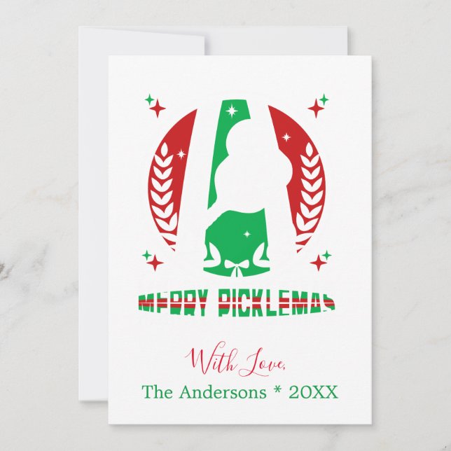 Merry Picklemas-julkort, Helgdag Card Julkort (Framsida)