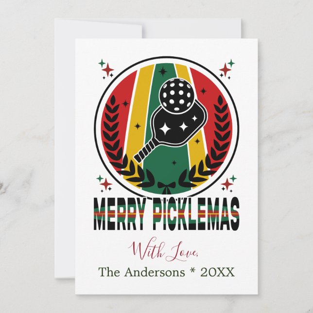 Merry Picklemas-julkort, Helgdag Card Julkort (Framsida)