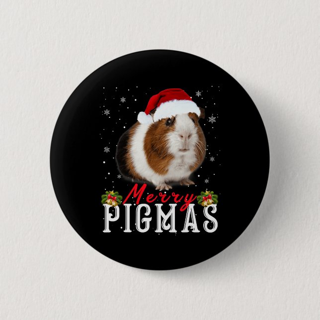 Merry Pigmas Ansikte Mask Roligt Guinea Gris jul S Knapp (Framsida)