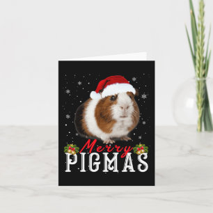 Merry Pigmas Ansikte Mask Roligt Guinea Gris jul S Kort