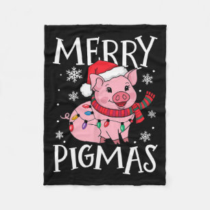 Merry Pigmas Funny jultomten Gris Gris Julafton Fa Fleecefilt