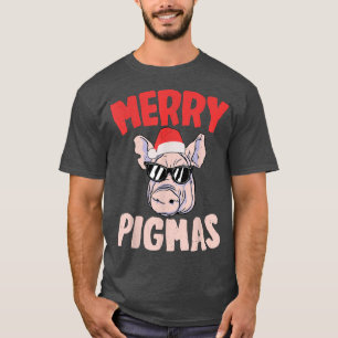 Merry Pigmas jul Gris Owner Gris Farmer T Shirt