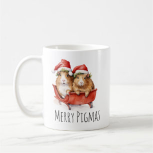 Merry Pigmas jul-Guineas Gris-kaffe Kaffemugg