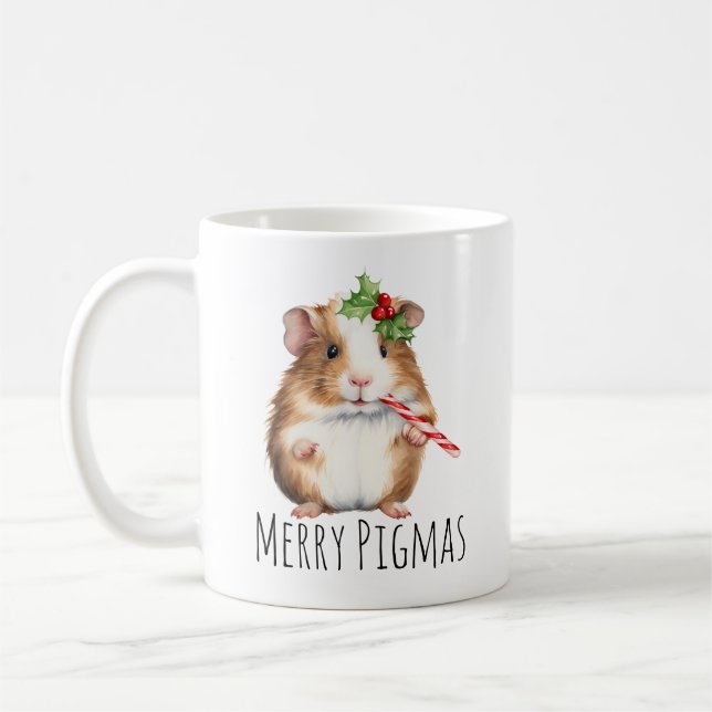 Merry Pigmas jul-Guineas Gris-kaffe Kaffemugg (Vänster)