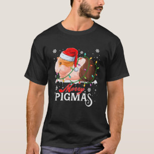 Merry Pigmas jul Light Funny Guinea Gris Kärlek T Shirt