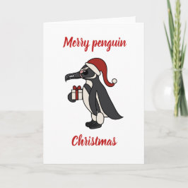 Merry Pingguin-jul Helgkort