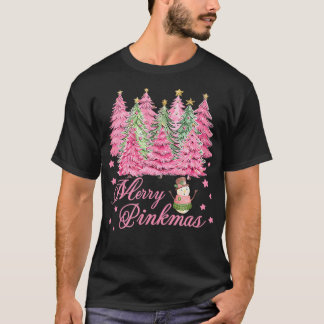 Merry Pinkmas Rosa Julgranar Funny Merry Chr T Shirt