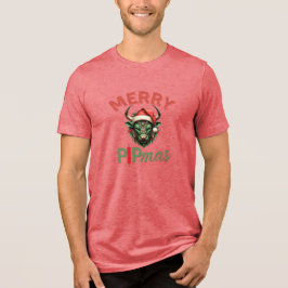Merry PIPmas Trading Bull Christmas Design – Funny T Shirt