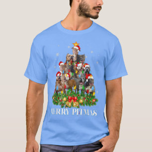 Merry Pitmas Pitbull Hund Ugly jul Sweater Tr T Shirt