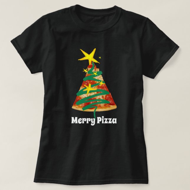 MERRY PIZZA T SHIRT (Design framsida)