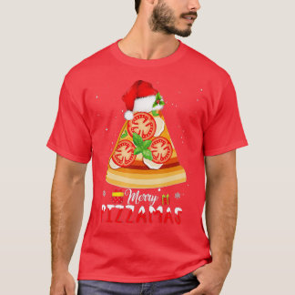Merry Pizzamas Santa Hat Xmas Boys Men Crustmas Pe T Shirt