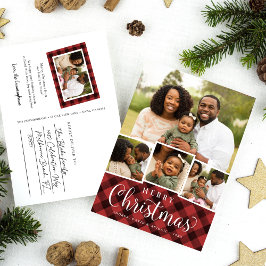 Merry Play Helgdag Photo Collage Postcard Helg Vykort