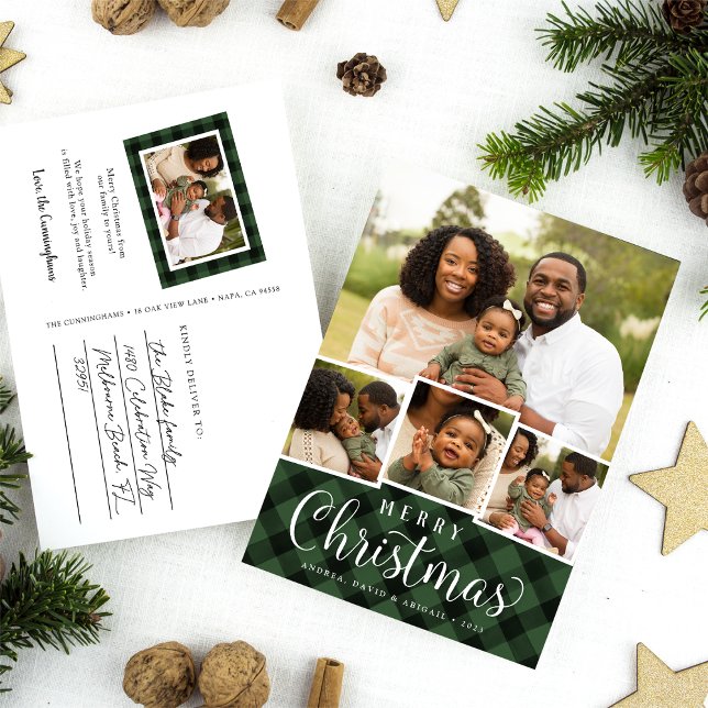Merry Play Helgdag Photo Collage Postcard Helg Vykort (Skapare uppladdad)