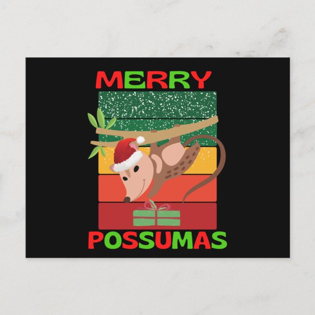merry possumas vykort (Framsida)
