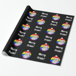 Merry Pride - Santa - Black Presentpapper