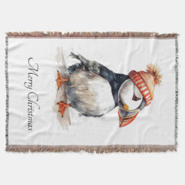 Merry Puffin, anpassningsbar Filt