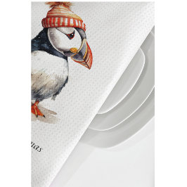 Merry Puffin, anpassningsbar Kökshandduk