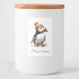 Merry Puffin, anpassningsbar Mat Etikett