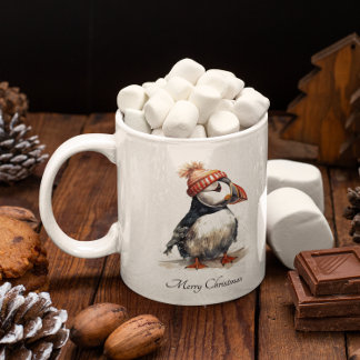 Merry Puffin, anpassningsbar Mugg