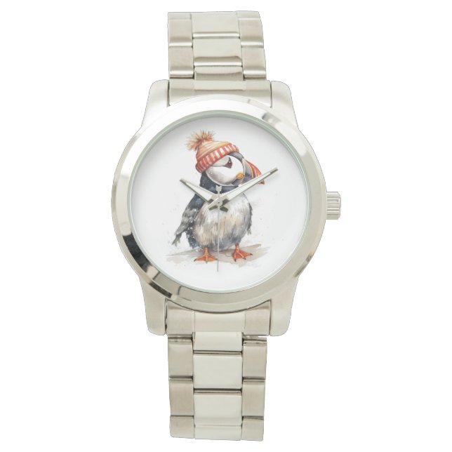 Merry Puffin Armbandsur (Framsida)