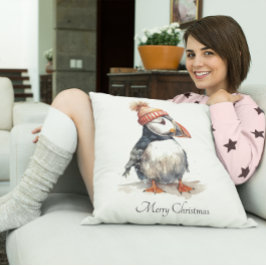 Merry Puffin Kudde