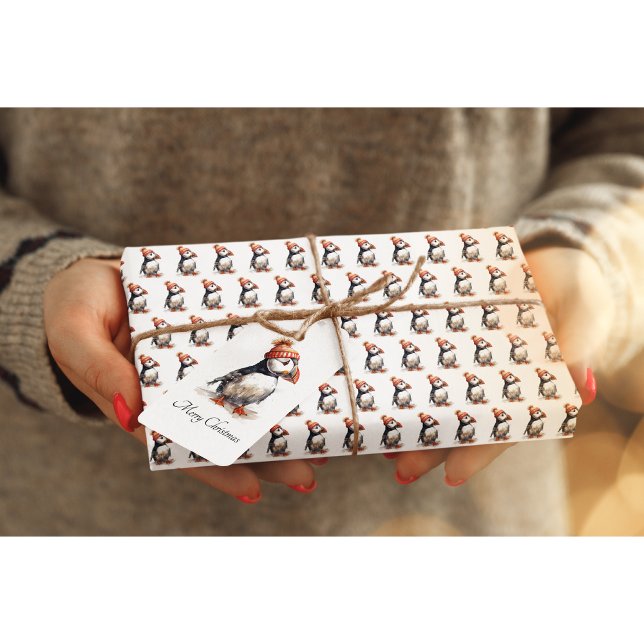 Merry Puffin Presentpapper (Skapare uppladdad)