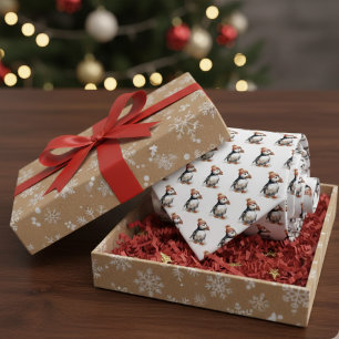 Merry Puffin Slips