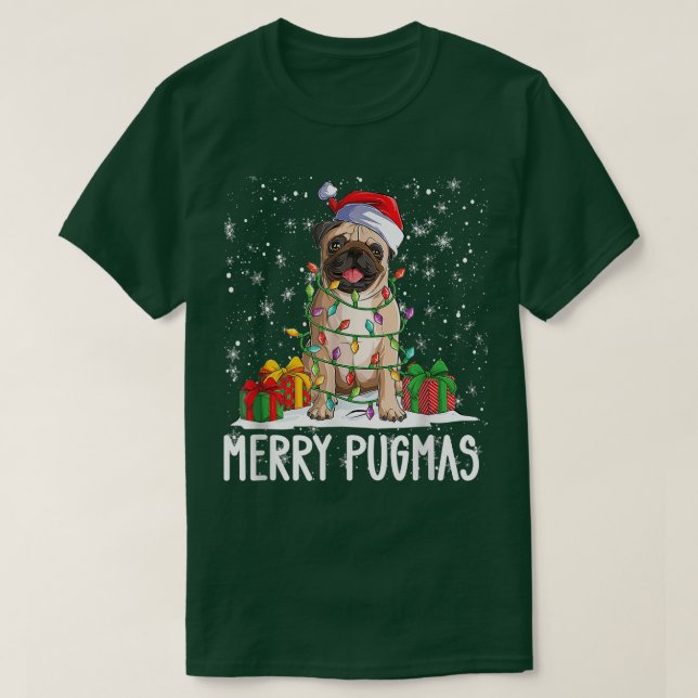 MERRY PUGMAS 2022 JULAFTON PUG CHRISTMAS PARTY PUG T SHIRT (Design framsida)
