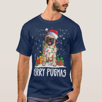 Merry Pugmas 2022 Julafton Pug jul Party Pug Lov T Shirt