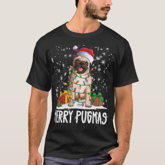 Merry Pugmas 2022 Julafton Pug jul Party Pug Lov T Shirt
