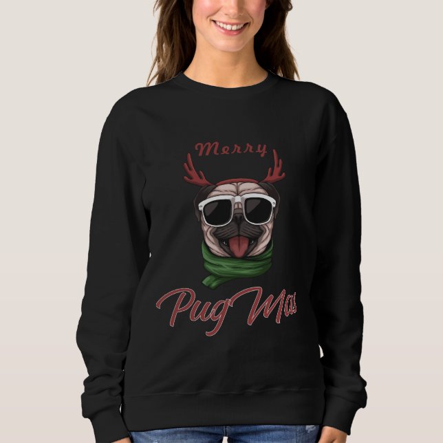 Merry Pugmas Classic T-Shirt 565 (Framsida)