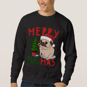 Merry Pugmas Cute jul Pug Classic T-Shirt 5 Lång Ärmad Tröja