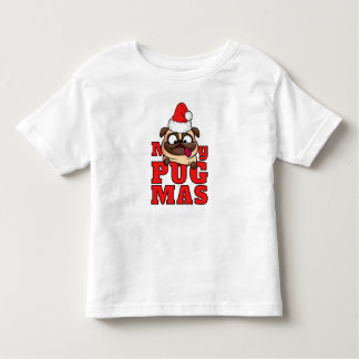 Merry Pugmas Cute Santa Pug Småbarn T-shirt