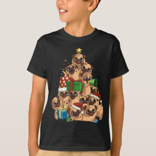 Merry Pugmas Träd Pug jul Pug Pug T Shirt