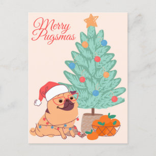 Merry Pugsmas Vykort