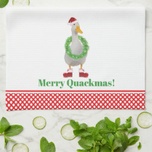 Merry Quackmas Anka Kitchen Towels Kökshandduk