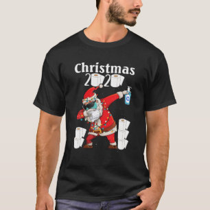 Merry Quarantine christmas 2020 pyjamas family xma T Shirt