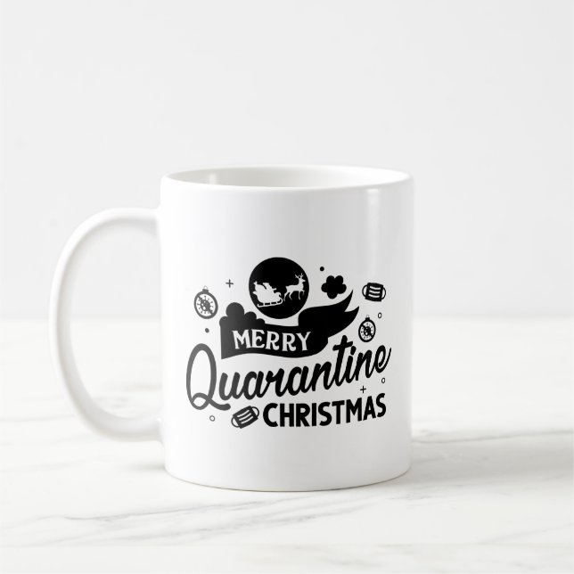 Merry Quarantine jul Kaffemugg (Vänster)