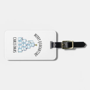 Merry Quarantine Julgran Toilet Papper Bagagebricka