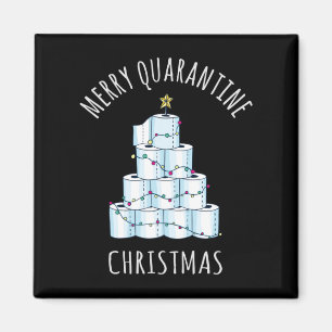 Merry Quarantine Julgran Toilet Papper Magnet