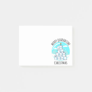Merry Quarantine Julgran Toilet Papper Post-it Block