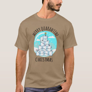 Merry Quarantine Julgran Toilet Papper T Shirt