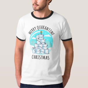 Merry Quarantine Julgran Toilet Papper T Shirt