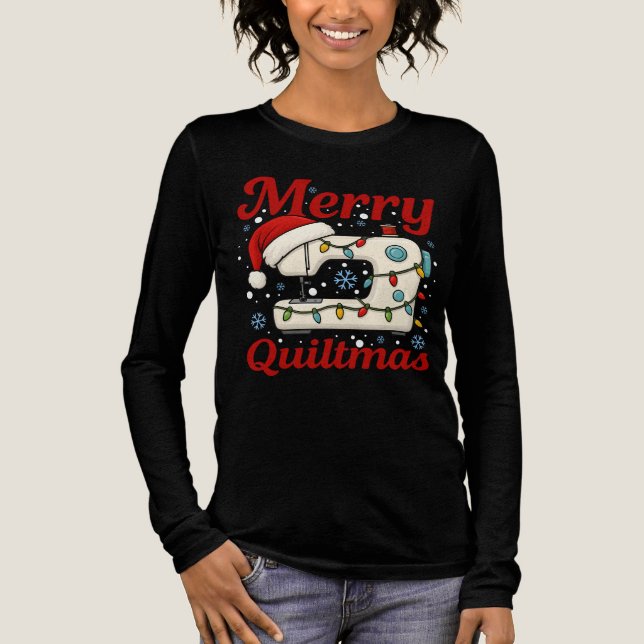 MERRY QUILTMAS 1 T SHIRT (Framsida)