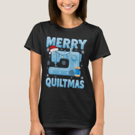 Merry Quiltmas Sewing Machine 4 T Shirt