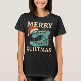Merry Quiltmas Sewing Machine 5 T Shirt