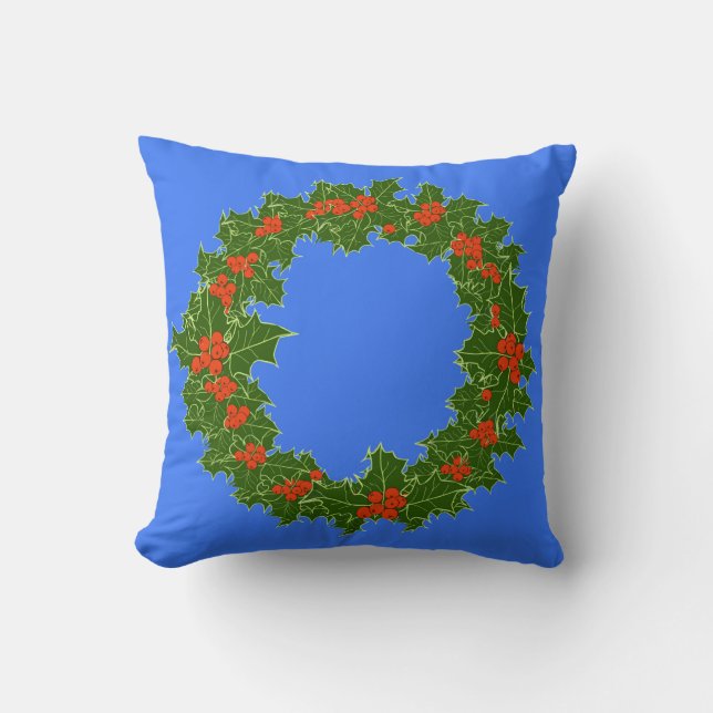 Merry Red Berry & Holly Wandeand till jul Kudde (Framsida)